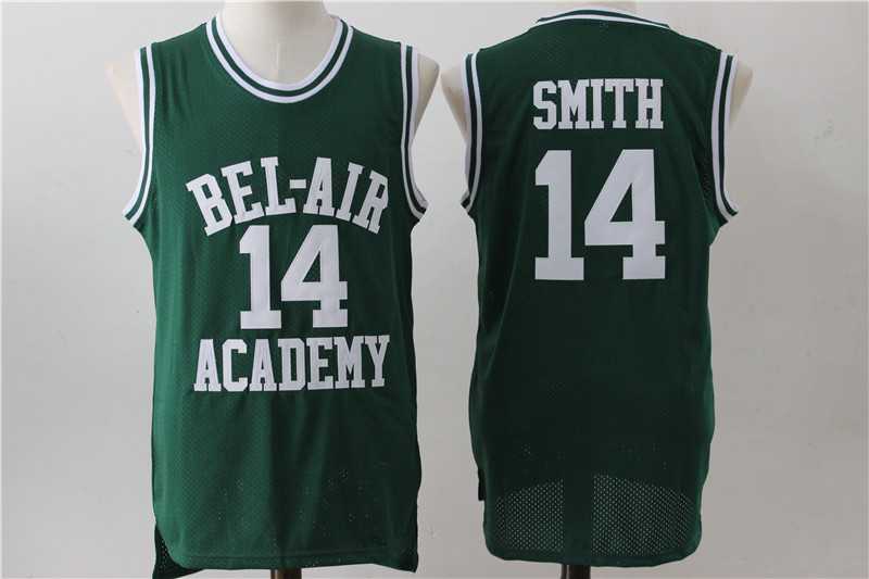 Bel-Air Academy 14 Will Smith Green Stitched Movie Jersey,We sell and wholesale Bel-Air Academy 14 Will Smith Green Stitched Movie Jersey on line form chian!